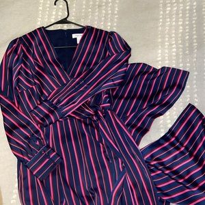 Striped Calvin Klein Jump Suit